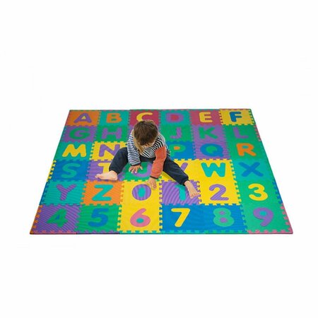 TRADEMARK GLOBAL Foam Floor Alphabet & Number Puzzle Mat for Kids AF338001